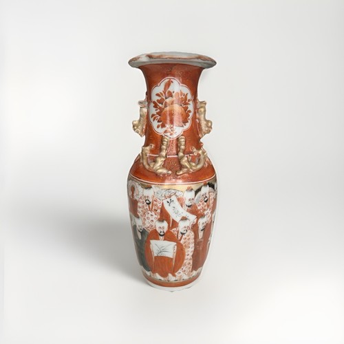 Antique japanese kutani vase - kutani,