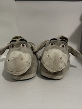 DreamWorks Shrek Donkey House Shoes Slippers Happy Feet - Great Condition