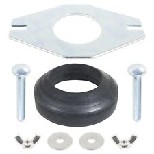 Toilet Cistern Close Coupling Fixing Kit 2" Tank Pan Silver Metal Flat Plate Set