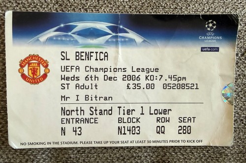 Manchester united benfica - manchester, v