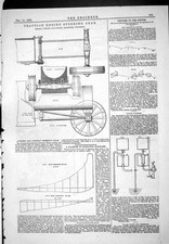 Old 1885 Traction Engine Steering Gear Aveling Porter Indicator Diagr Victorian