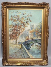 Famous Bruges Canal Bridge