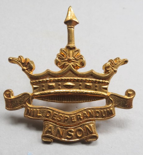 Military brass badge - military, 8th