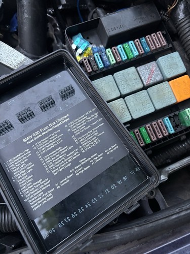 Bmw e30 fuse box diagram - bmw,