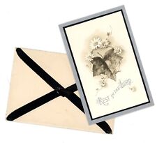 Antique 1902 Edwardian Memorial Card for John Brook In Loving Memory #44