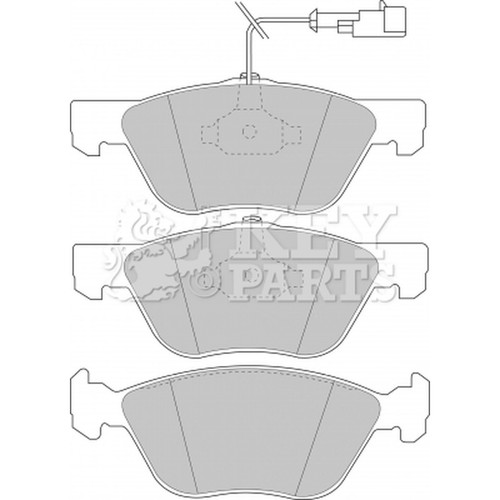 Brake pads set for - fiat, coupe