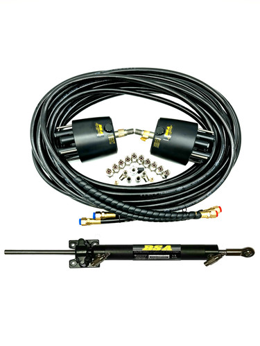 Inboard boat hydraulic - boat, twin