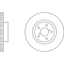 2x Brake Discs Vented For