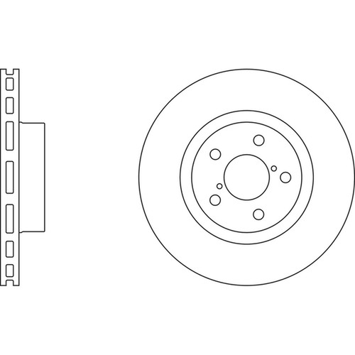 Brake discs vented - 2x,