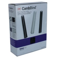 A4 Binding Combs GBC CombBind 16mm Black (PACK OF 100) Durable Spines 4028600
