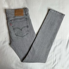 Levi’s 519 Stretch Skinny Fit Premium Grey Jeans 32 Waist 32 Leg Big E Tab