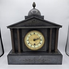 Antique Junghans Slate Mantel