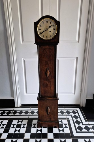 Oak granddaughter clock - granddaughter,