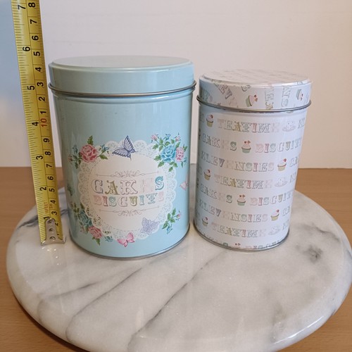 Storage tins baking decor - 2, tins,