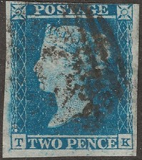 1849 two penny blue - gb,