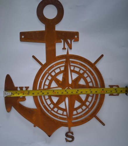 Anchor compass rustic - compass, metal