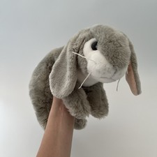 Animal Alley Toys R Us Soft Toy Cuddly Plush Grey White Bunny Rabbit  13” 