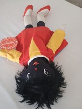 VINTAGE BLACK CLOTH  DOLL DEANS RAG BOOK RAG DOLL ORIG.SWING TAG LABEL PRIMITIVE