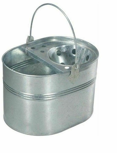 Mop bucket galvanised metal - mop,