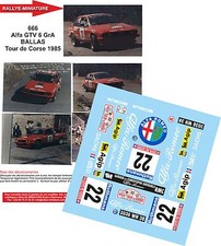 DECALS 1/43 REF 0666 ALFA