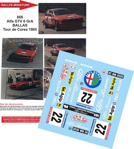 Decals ref 0666 alfa - decals,