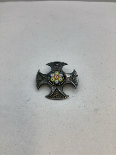 Sterling silver cross - silver,