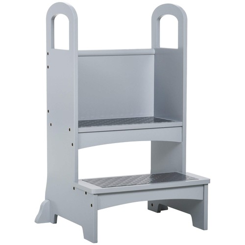 Kids wooden step stool - wooden,