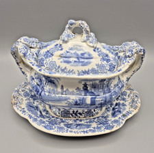 Antique Staffordshire Blue &