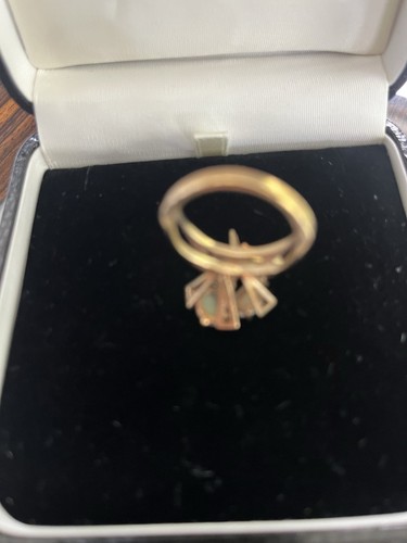 Antique opal ring yellow - opal,