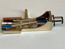 Gold Turntable Headshell + High quality SILVER Cartridge Wires, Technics DJ Type