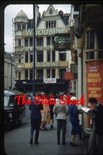 London England street scene Woodbine Cigarettes old car 1960 Kodachrome slide