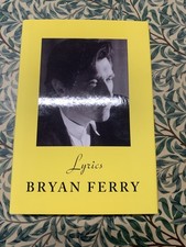 Bryan Ferry signed book Lyrics