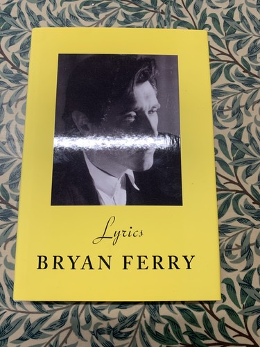 Bryan ferry signed book lyrics - book,