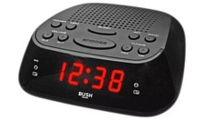 Bush Digital Dual Alarm Clock FM/AM Radio With Red LED Display & Snooze Function