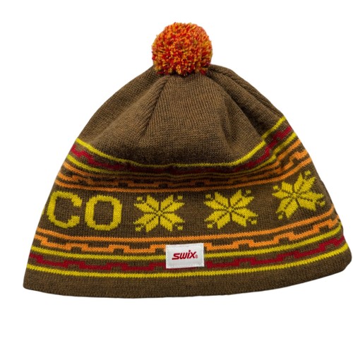 Swix knit brown beanie - knit,