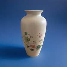 Collectible Poole Pottery Floral Vase England Dolphin Mark 6.5 Inch Hand Painted