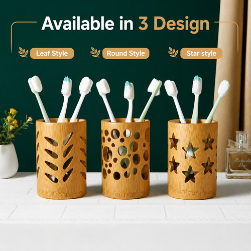 Natural wooden toothbrush - natural,