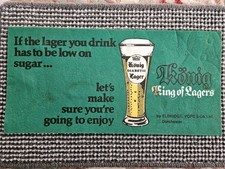 Eldridge Pope beer towel felt drip tray bar runner Dorchester Konig Diabetic 