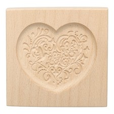 Wooden Cookie Mould 3.94" x
