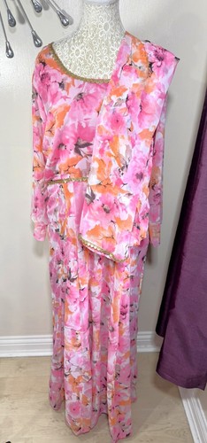 Handmade floral jalabiya - floral,