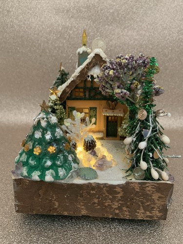 Festive fairy cottage trees - fairy,