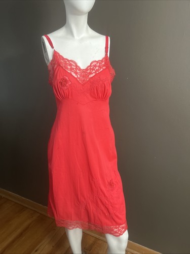 Vintage 50s red - 50s, floral