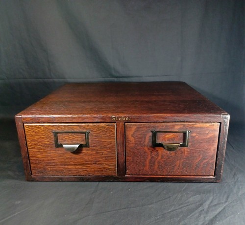 Antique globe quarter sawn oak - globe,