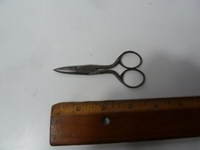 Antique pair button - antique, hole