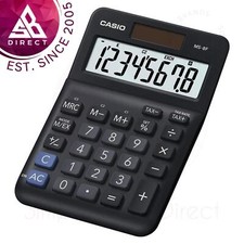 Casio MS8F-WA Desk Calculator with Tax Calculations for Office & Home Use│Black