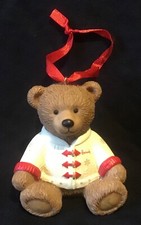 Harrods Christmas Hugh. 2016 Resin Teddy Bear Tree Ornament Decoration