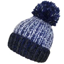 Ladies Chunky Ribbed Knit Thermal Ski Large Pom Bobble Hat by RockJock™ HAI-691