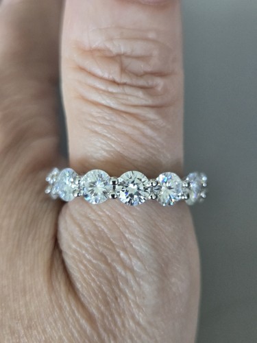 7ct moissanite eternity ring - moissanite,
