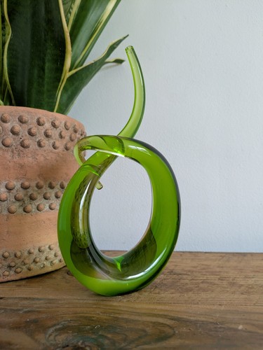 Italian abstract green murano - abstract,