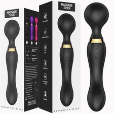 Powerful Multi-Speed Magic Massager Wand Massage Full Body USB Rechargeable 20s 